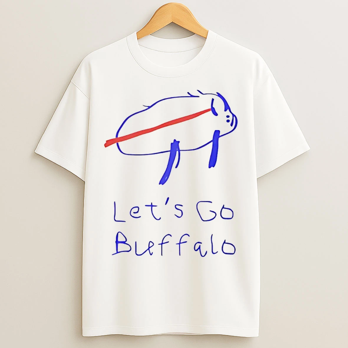 Classic Buffalo Bills Lets Go Bills Paint T Shirts