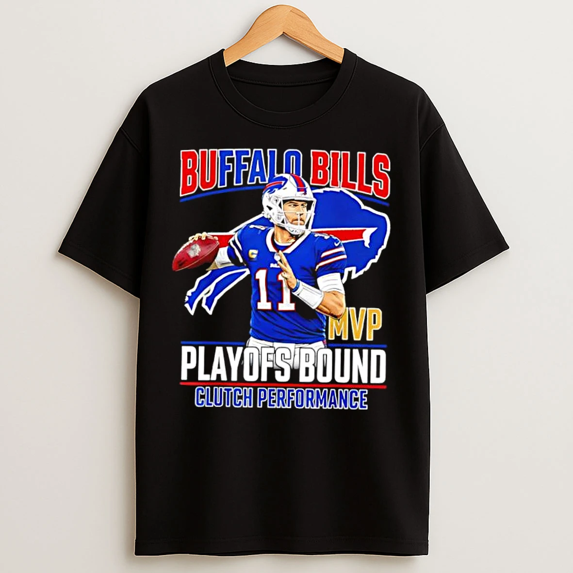 Classic Buffalo Bills Playoffs Bound Josh Allen Mvp Clutch Performance T Shirts