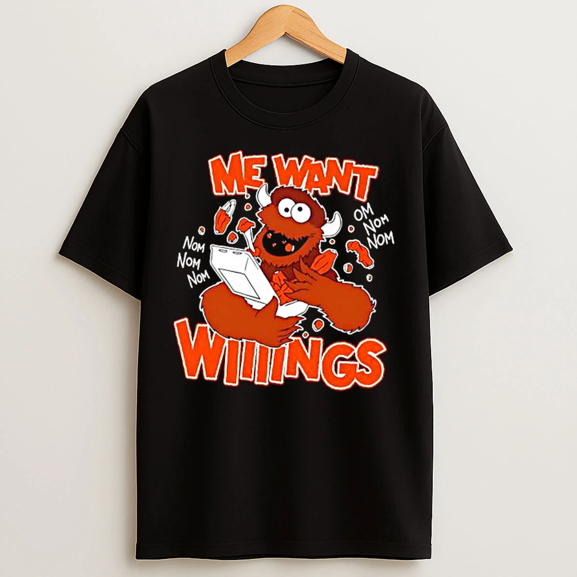 Classic Buffalo Bills Monster Me Want Wings T Shirts