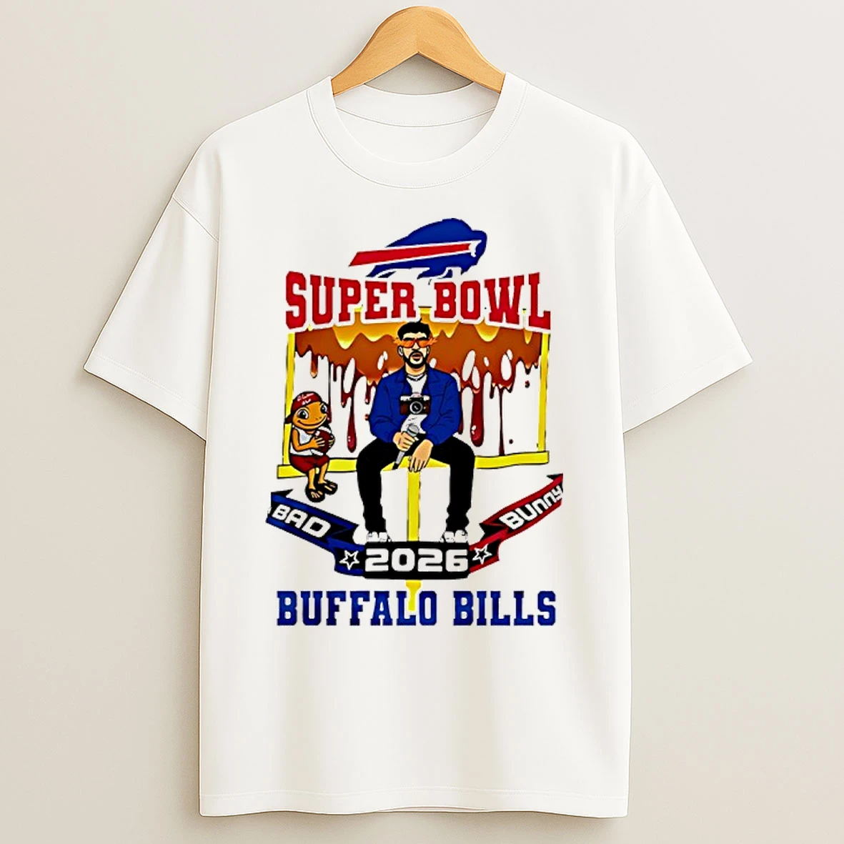 Classic Buffalo Bills X Bad Bunny Super Bowl 2026 T Shirts