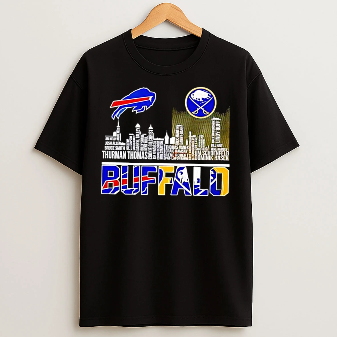 Classic Buffalo Bills X Buffalo Sabres Skyline T Shirts