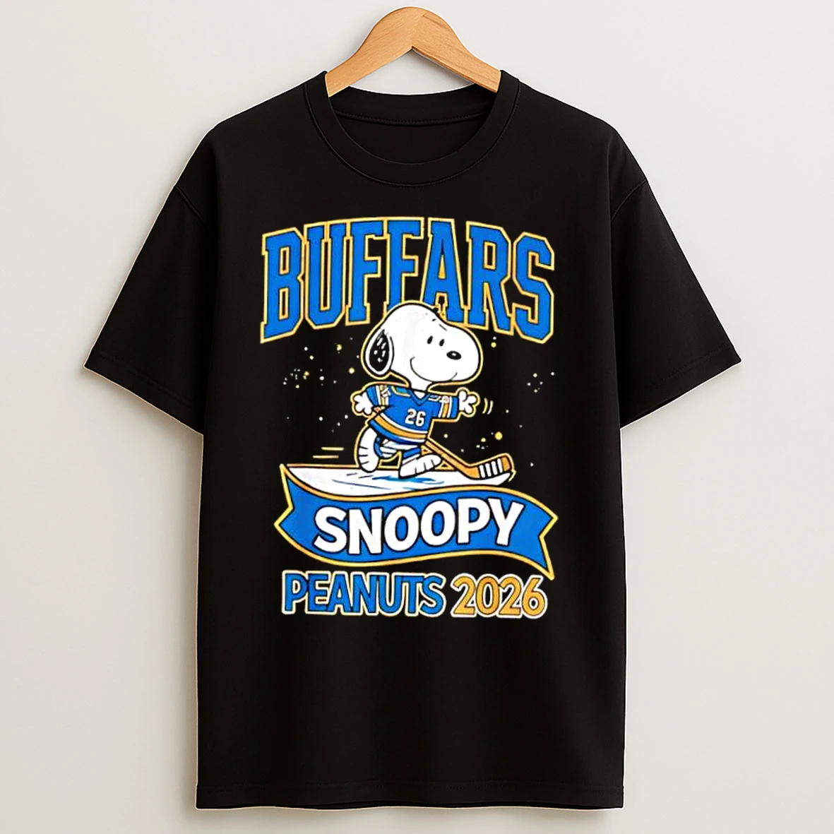 Classic Buffalo Sabres Snoopy Peanuts 2026 T Shirts