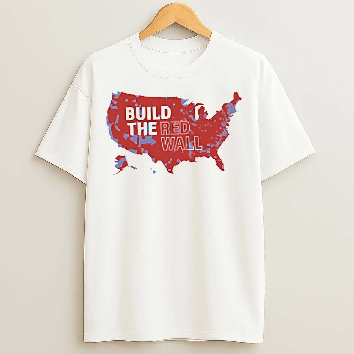 Classic Build The Red Wall Usa T Shirts