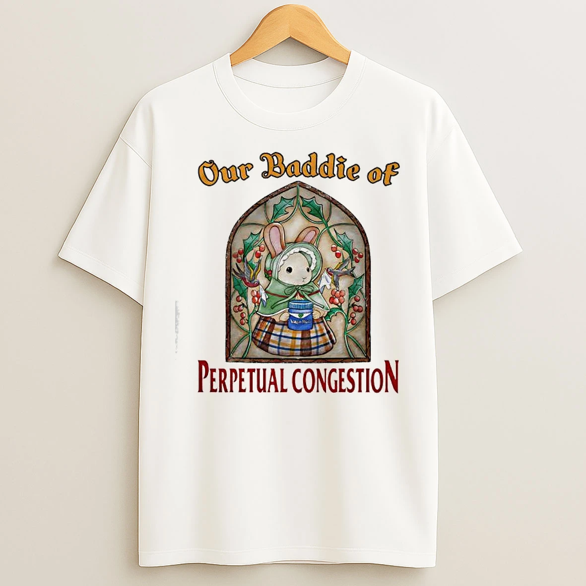 Classic Bunny Our Baddie Of Perpetual Congestion Peachcatprints T Shirts