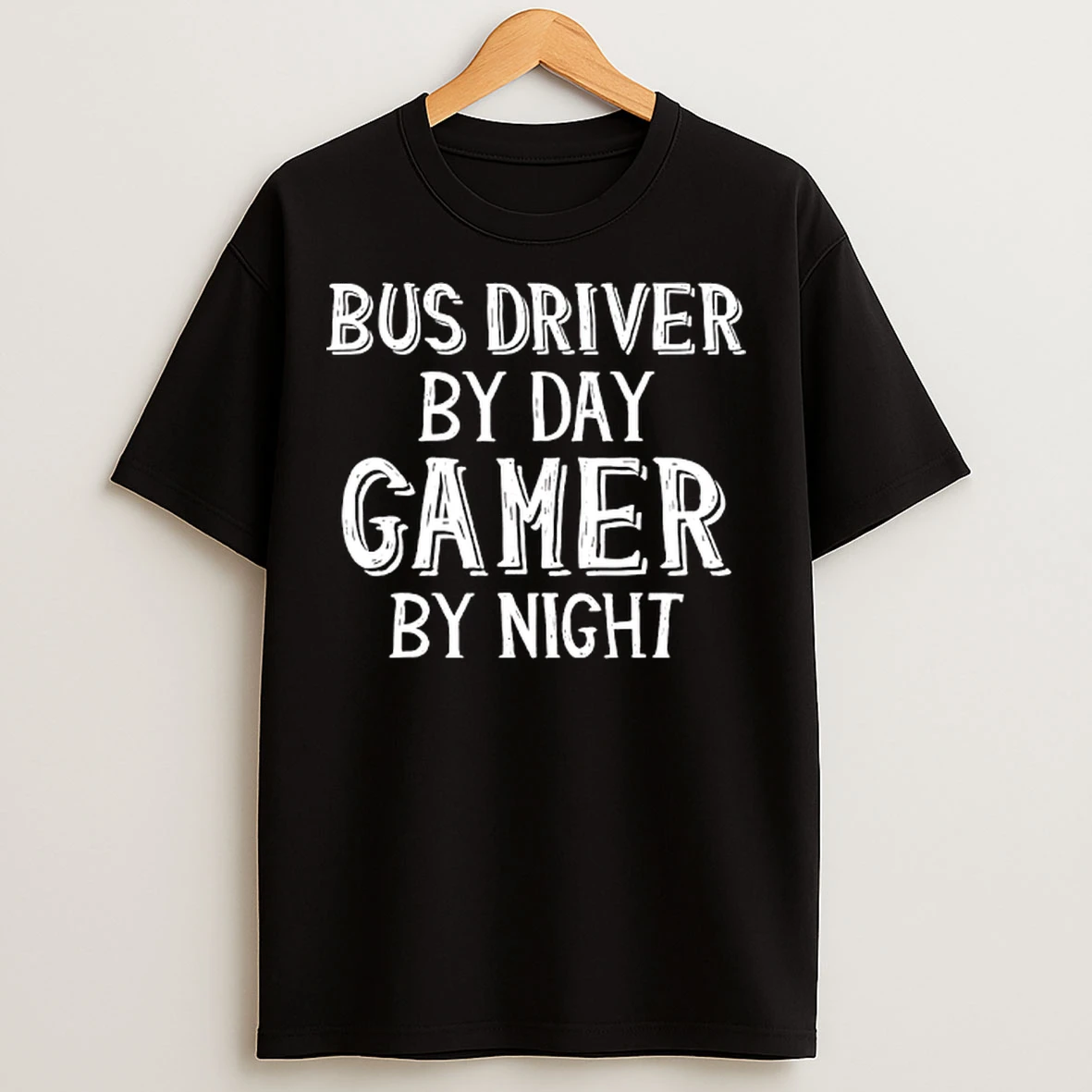 Classic Bus Driver By Day Gamer By Night T Shirts