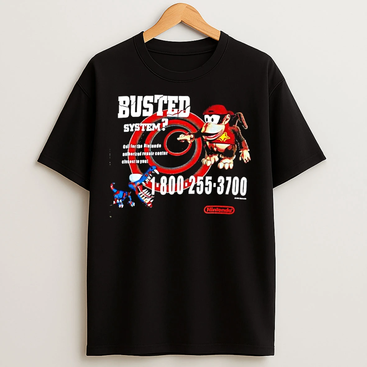 Classic Busted System Donkey Kong And Kremling Nintendo Graphic T Shirts