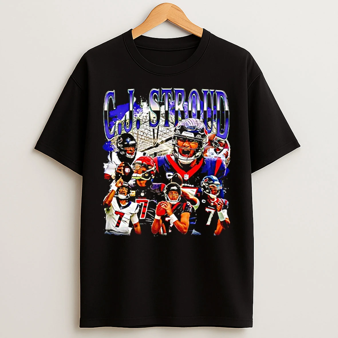 Classic C J Stroud 7 Houston Texans T Shirts