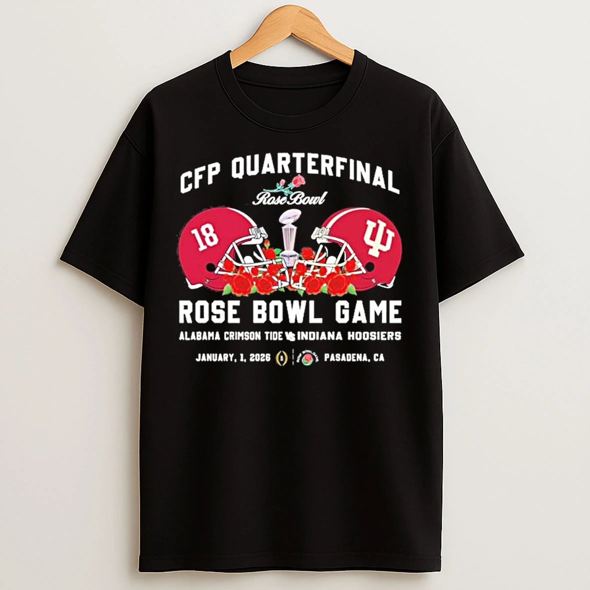 Classic Cfp Quarterfinal Rose Bowl Game Alabama Vs Hoosiers Helmet T Shirts