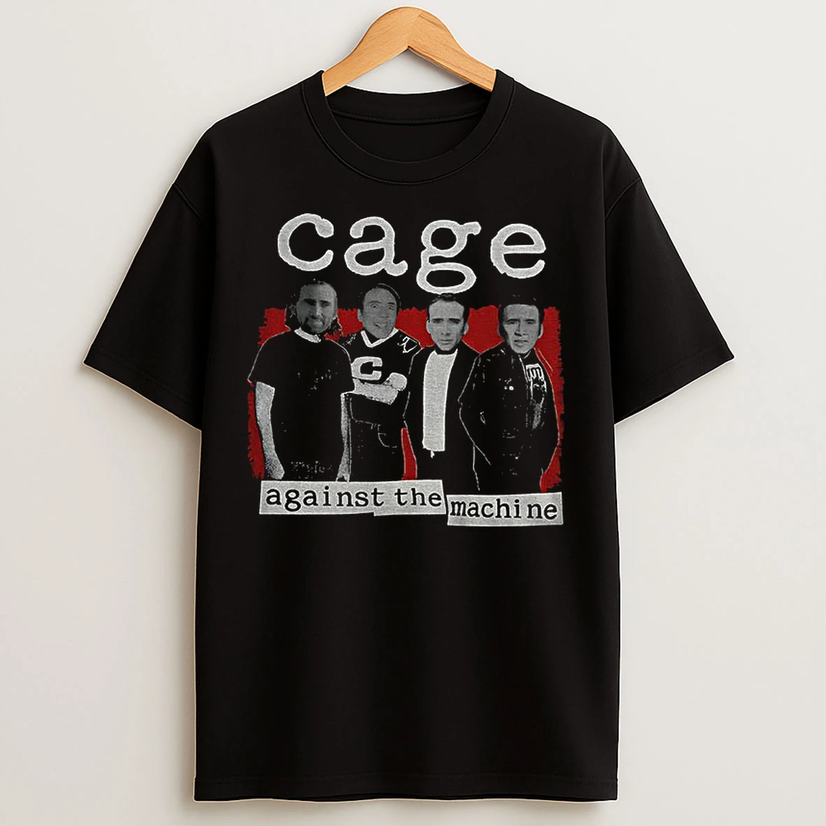 Classic Cage Against Meme Nicolas The Machine Parody T Shirts