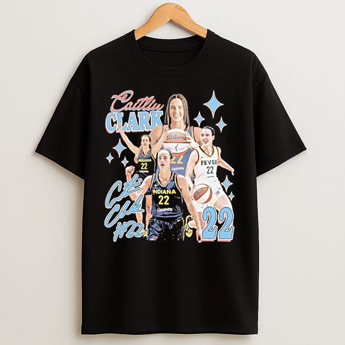 Classic Caitlin Clark Indiana Fever Womens Basketball Vintage Graphic T Shirts