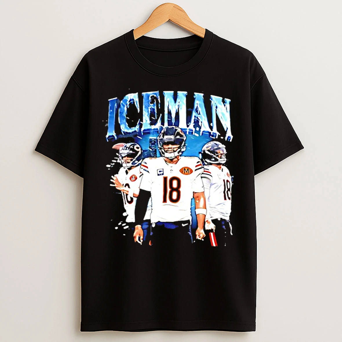 Classic Caleb Williams Chicago Bears Iceman 2025 Graphic T Shirts