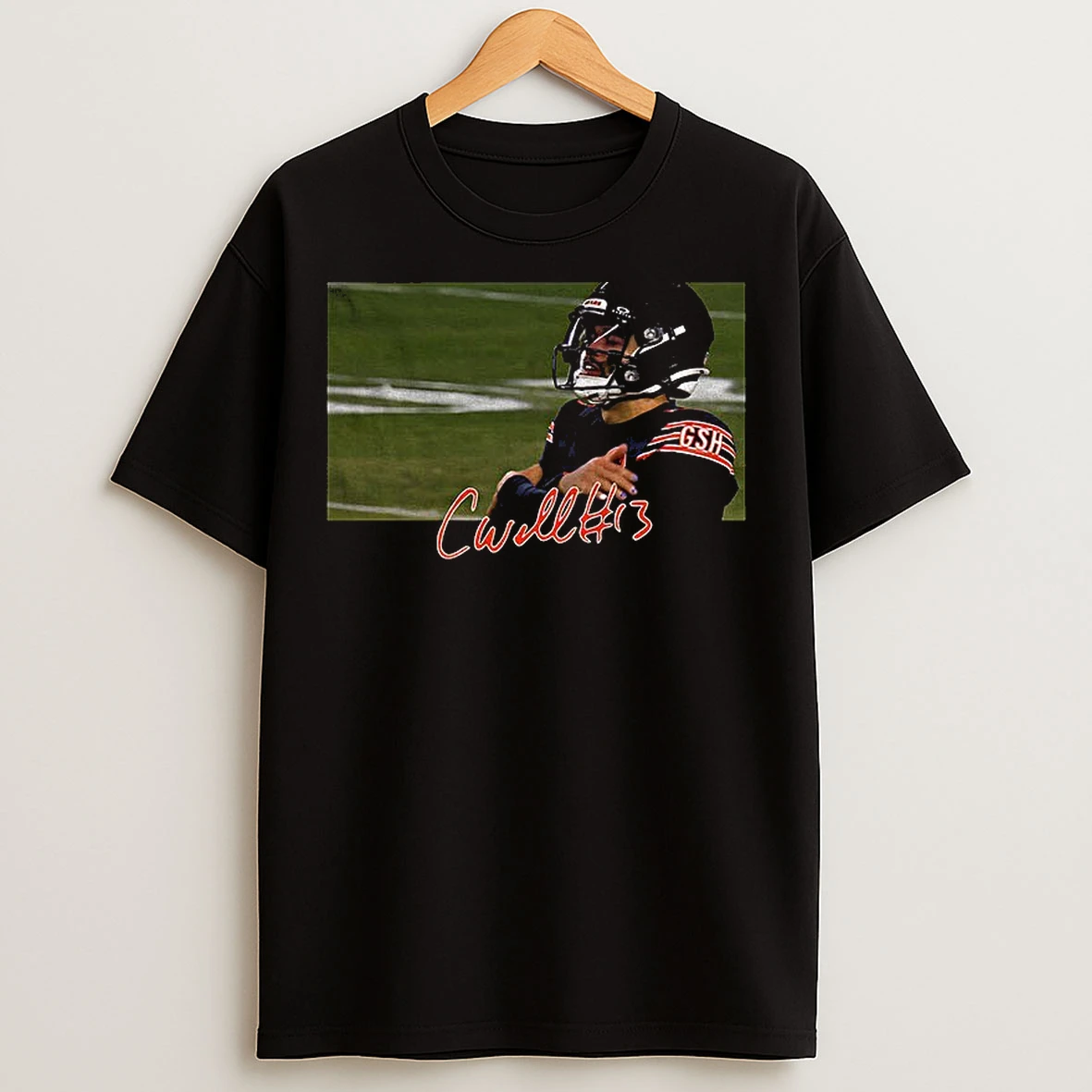 Classic Caleb Williams Cold Celebration Chicago Football Photo T Shirts
