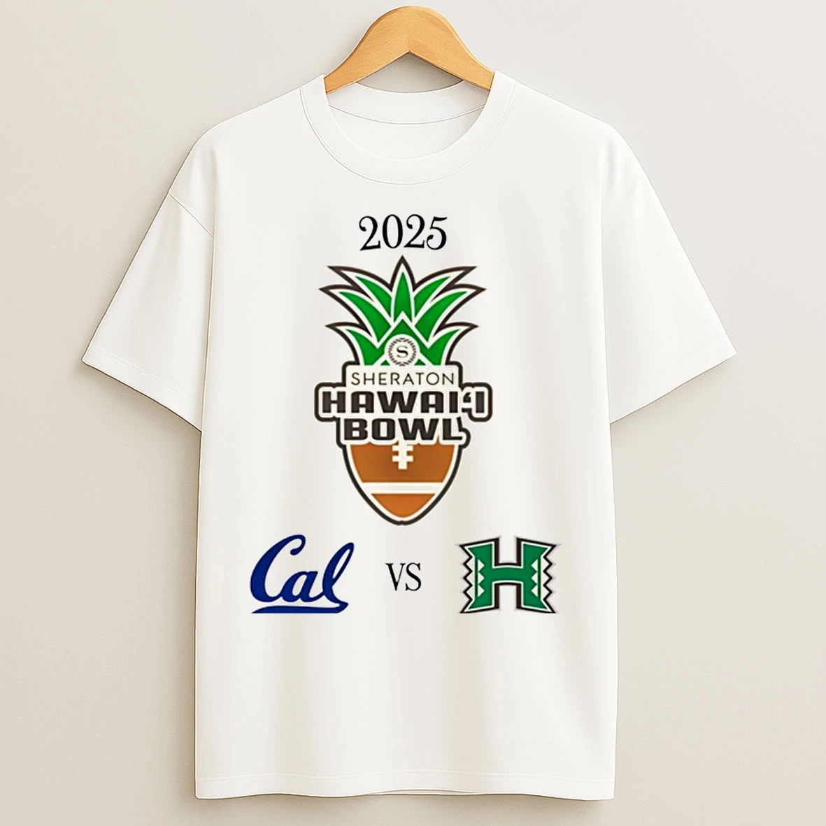 Classic California Golden Bears Vs Hawaii Rainbow Warriors 2025 Hawaii Bowl T Shirts