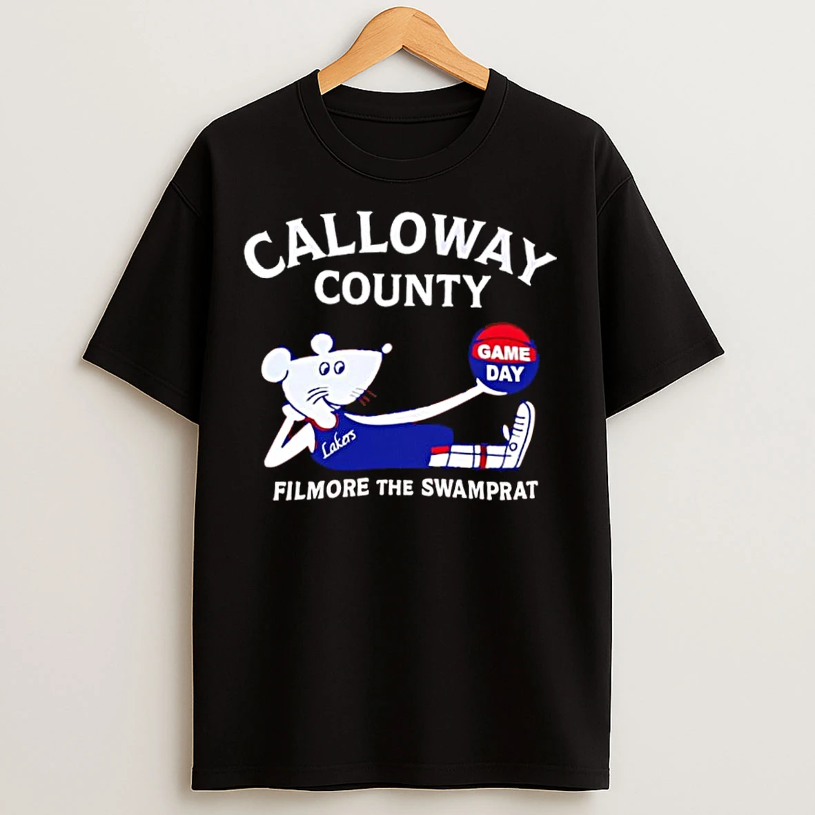 Classic Calloway County Basketball Game Day Filmore The Swamprat T Shirts