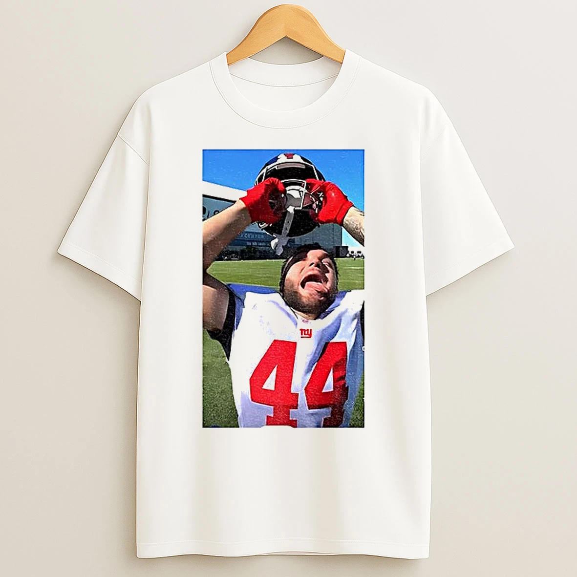 Classic Cam Skattebo 44 New York Giants Nfl Football Photo T Shirts