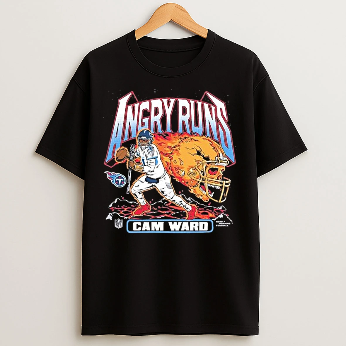 Classic Cameron Ward Tennessee Titans Angry Runs Player T Shirts