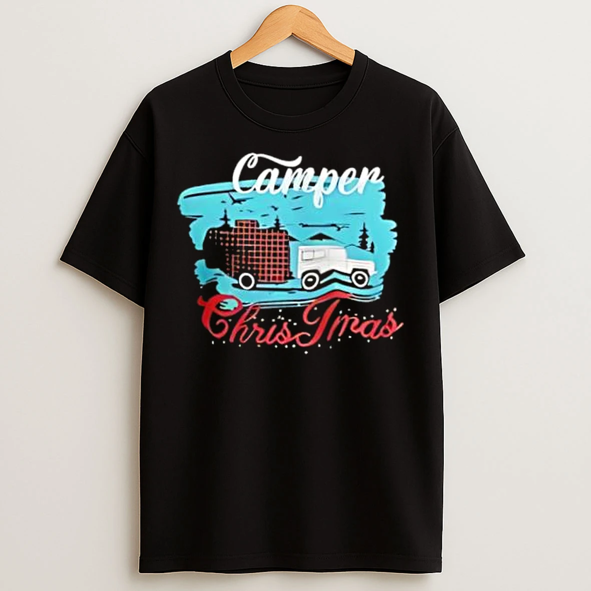 Classic Camper Truck Christmas Stylish T Shirts