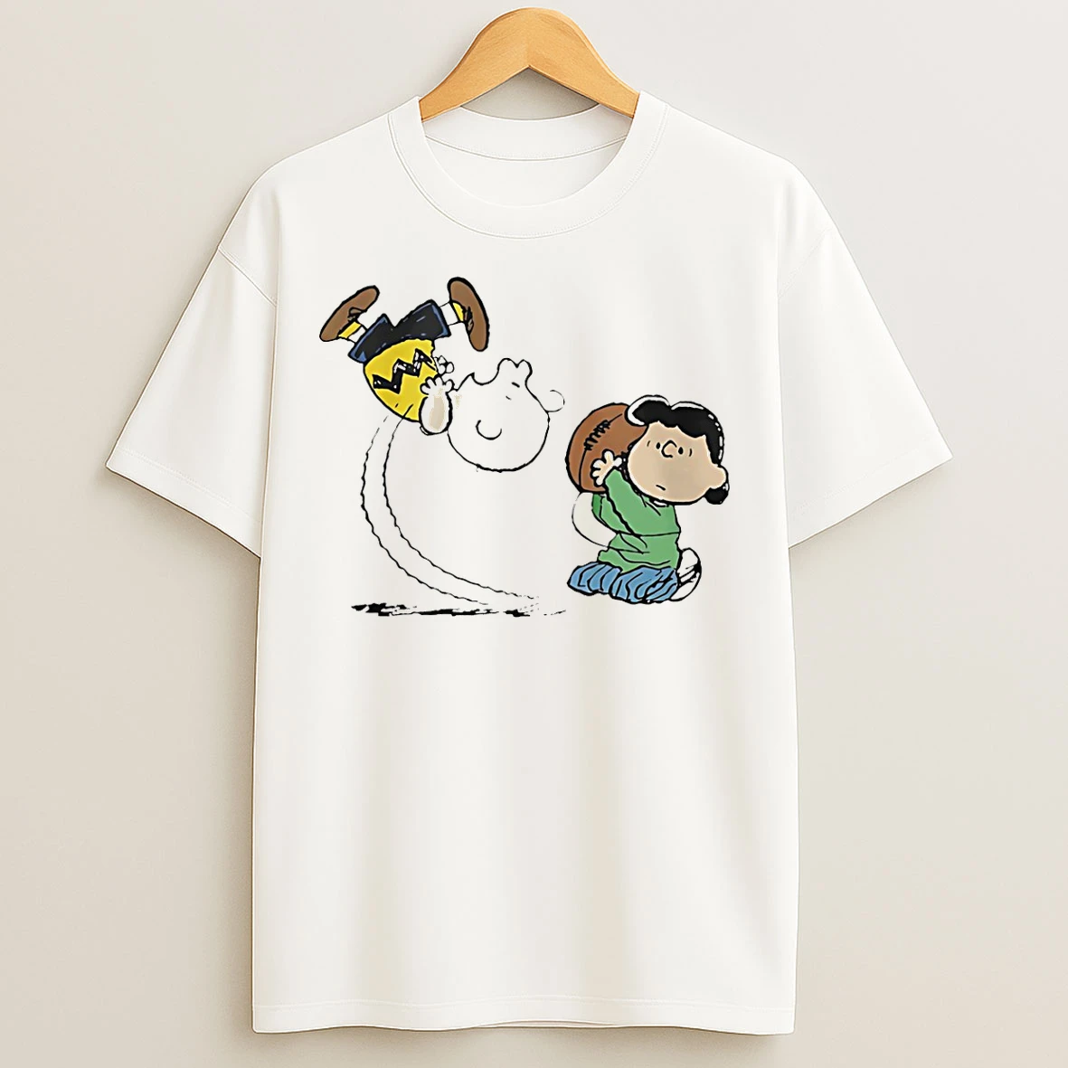 Classic Can I Kick It Charlie Brown Vs Lucy Aarhg T Shirts