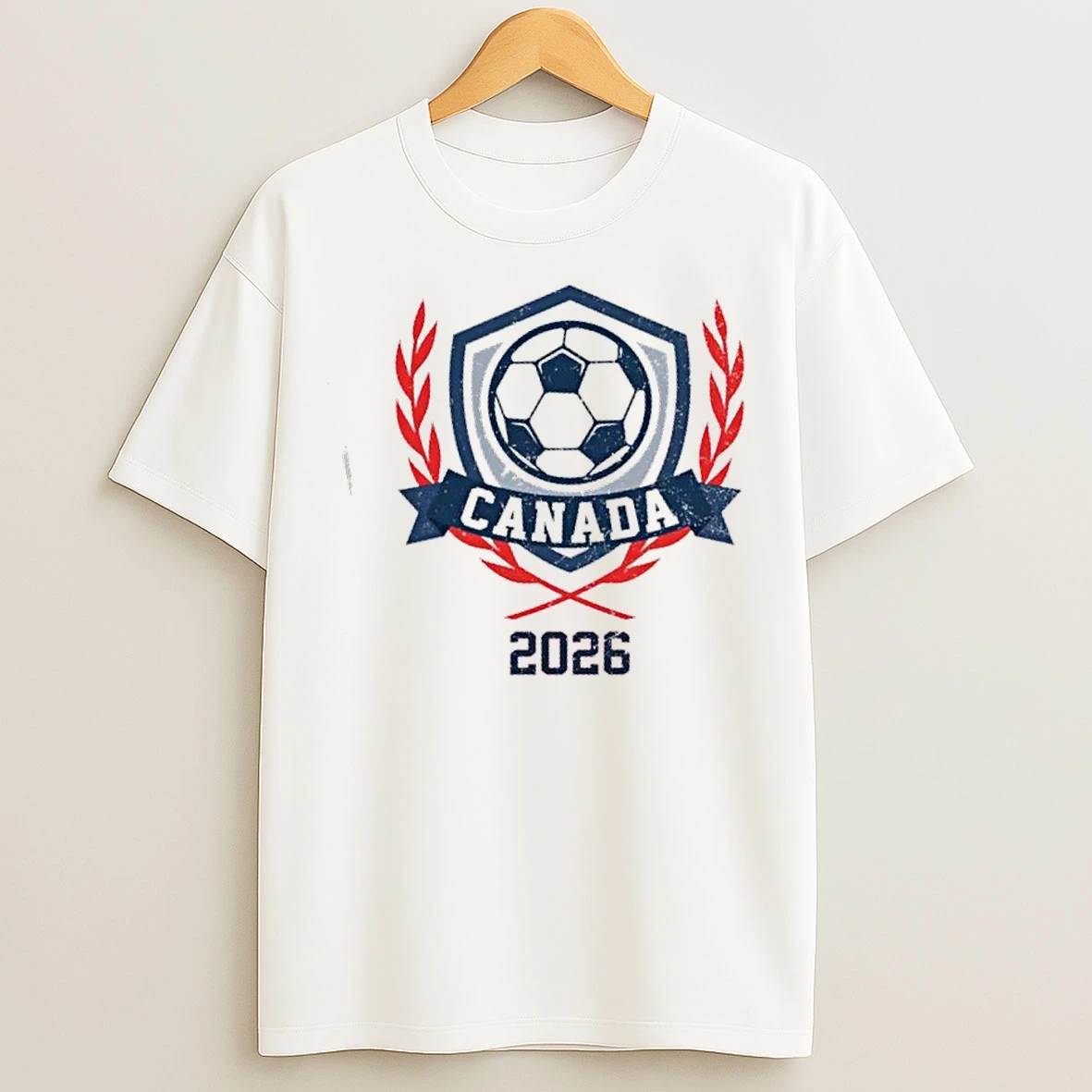 Classic Canada 2026 Vintage Soccer Crest T Shirts