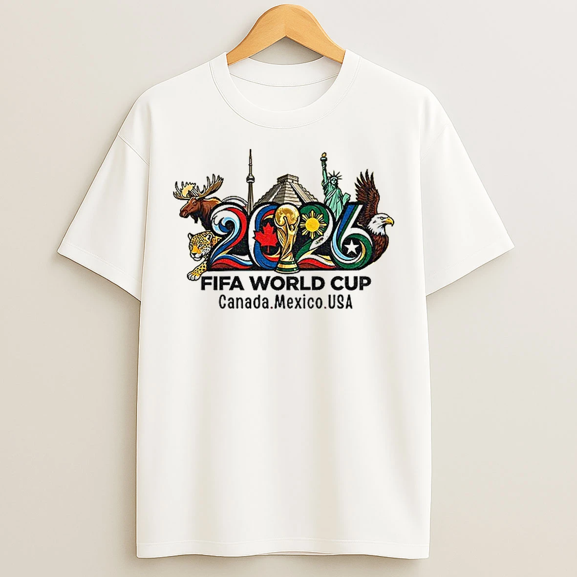 Classic Canada Mexico Usa Fifa World Cup 2026 T Shirts