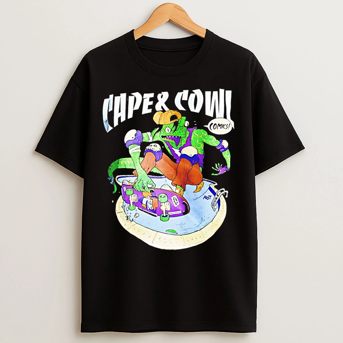 Classic Cape And Cowl Comics T Shirts