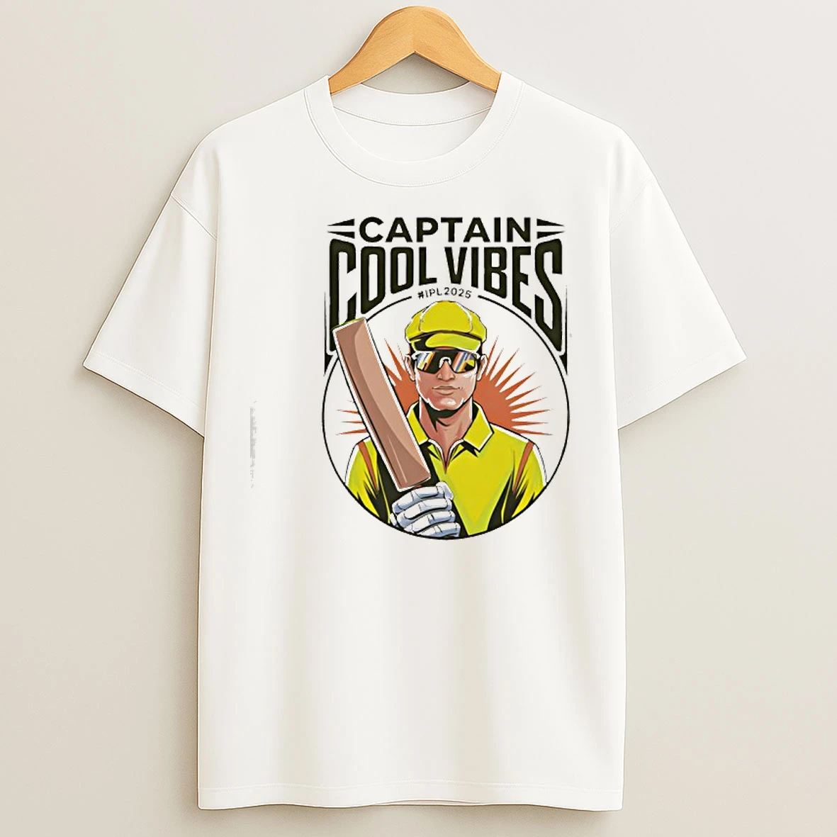 Classic Captain Cool Vibes Indian Premier League 2025 Cricket T Shirts