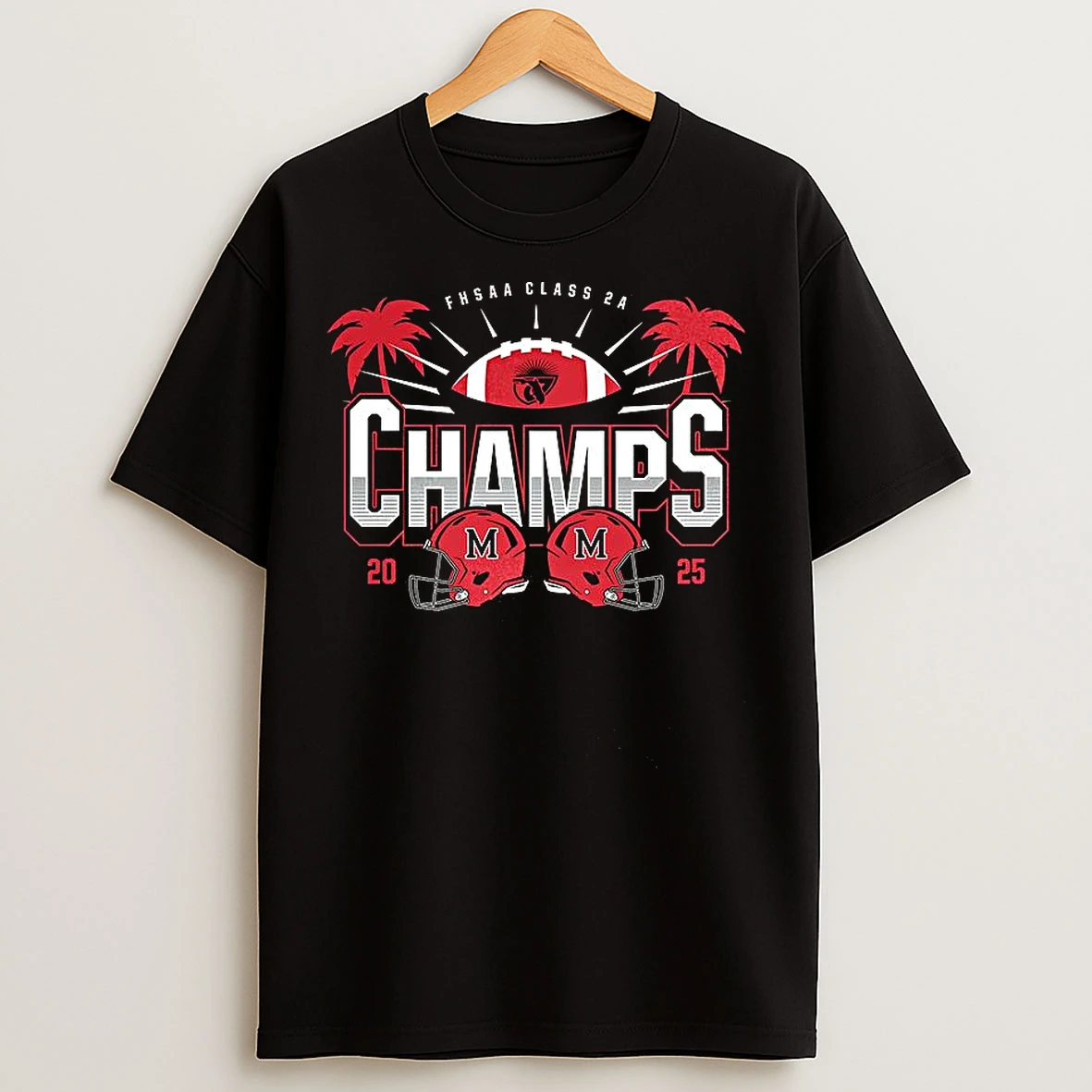 Classic Cardinal Mooney 2025 Fhsaa Football 2a State Champions T Shirts