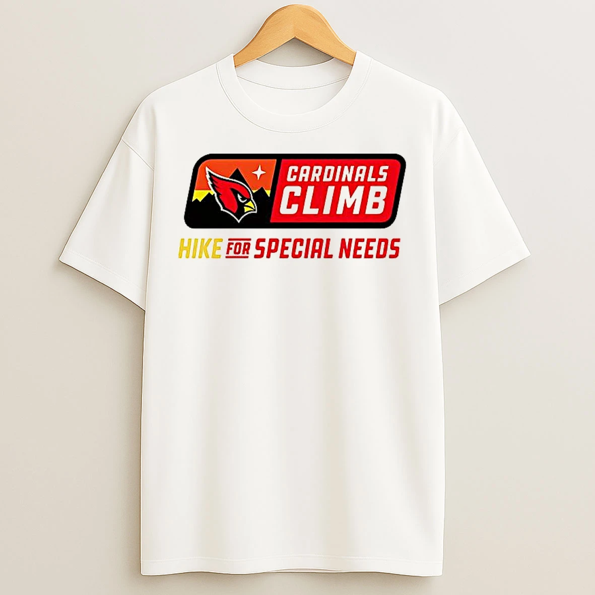 Classic Cardinals Climb Hike For Special Needs T Shirts