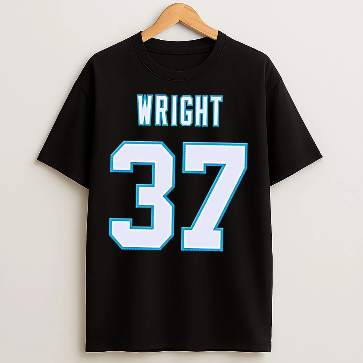 Classic Carolina Panthers K Matthew Wright Number 37 T Shirts