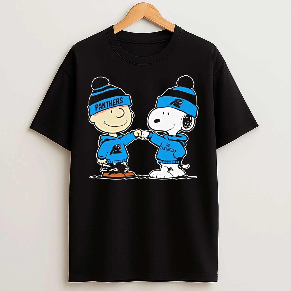 Classic Carolina Panthers Snoopy And Charlie Brown Best Friends T Shirts