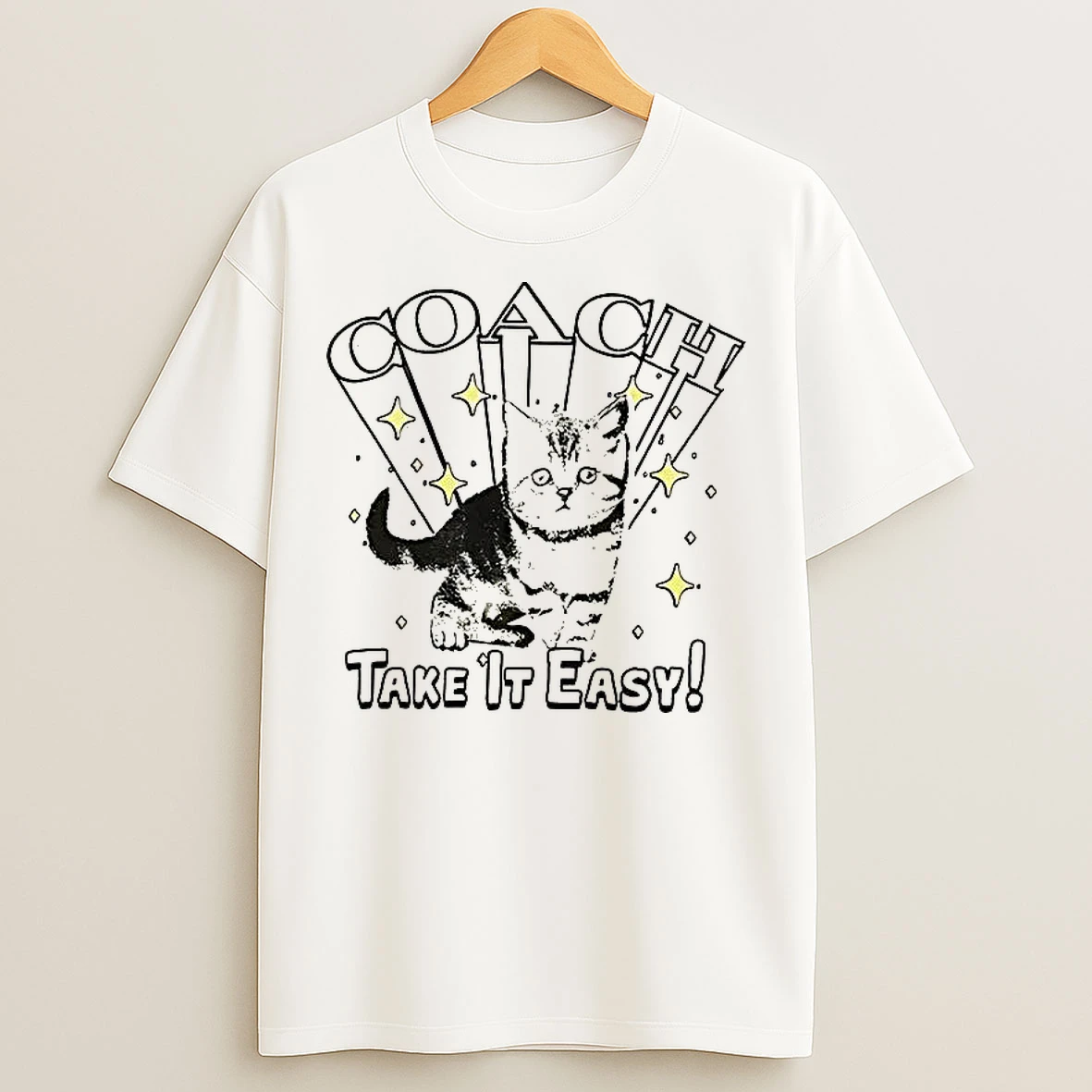 Classic Cat Coach Take It Easy T Shirts