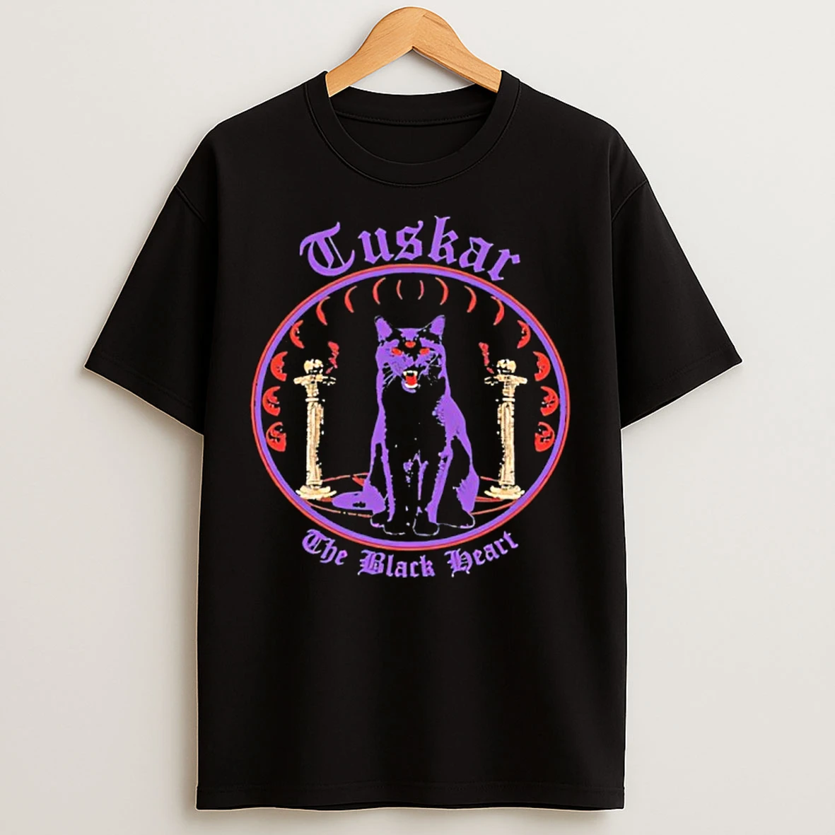 Classic Cat Tuskar The Black Heart T Shirts