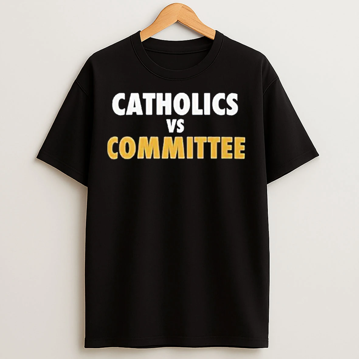 Classic Catholics Vs Committee Notre Dame Football T Shirts