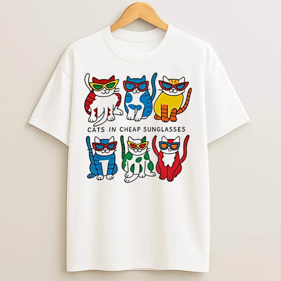 Classic Cats In Cheap Sunglasses T Shirts