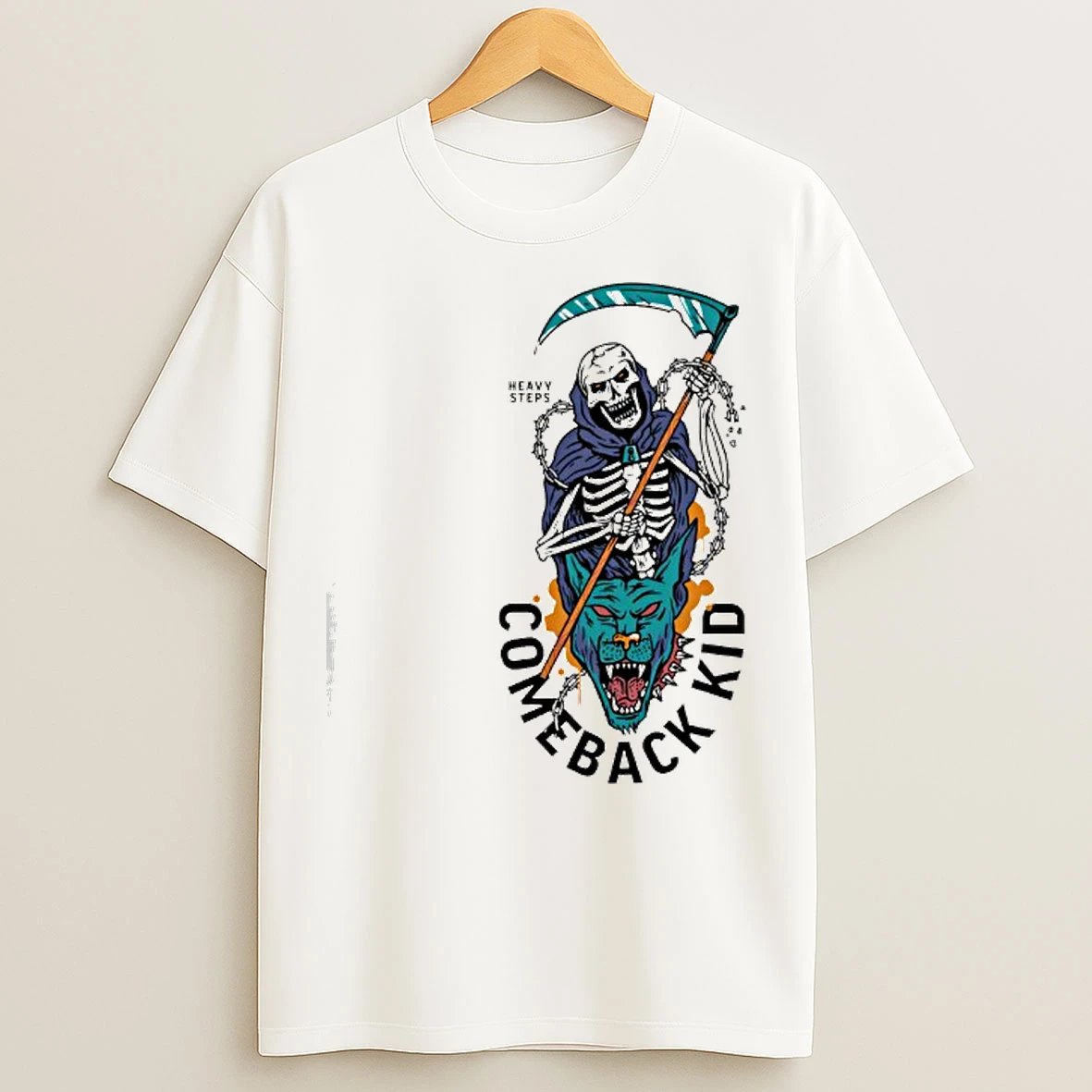 Classic Celebrate 25 Years Of Comeback Kid With The Heavy Steps Reaper T Shirts