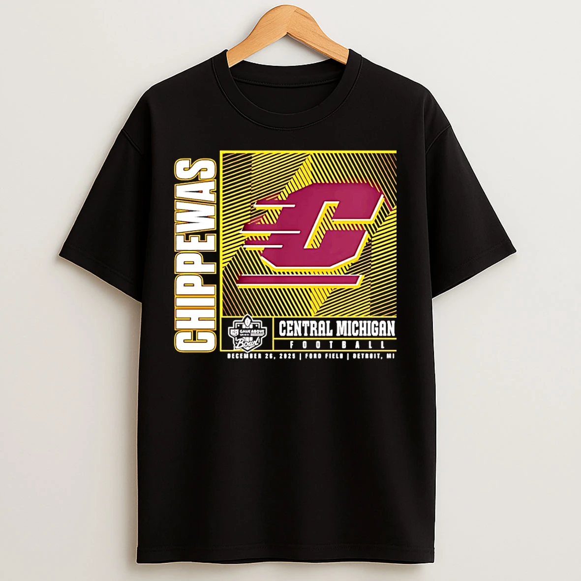 Classic Central Michigan Chippewas 2025 Gameabove Sports Bowl Line Art Christmas T Shirts