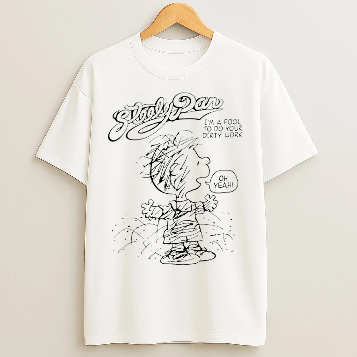 Classic Charlie Brown Peanuts Steely Dan Im A Fool To Do Your Dirty Work Paint T Shirts
