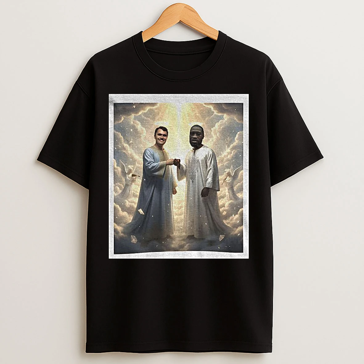 Classic Charlie Kirk And George Floyd In Heaven T Shirts