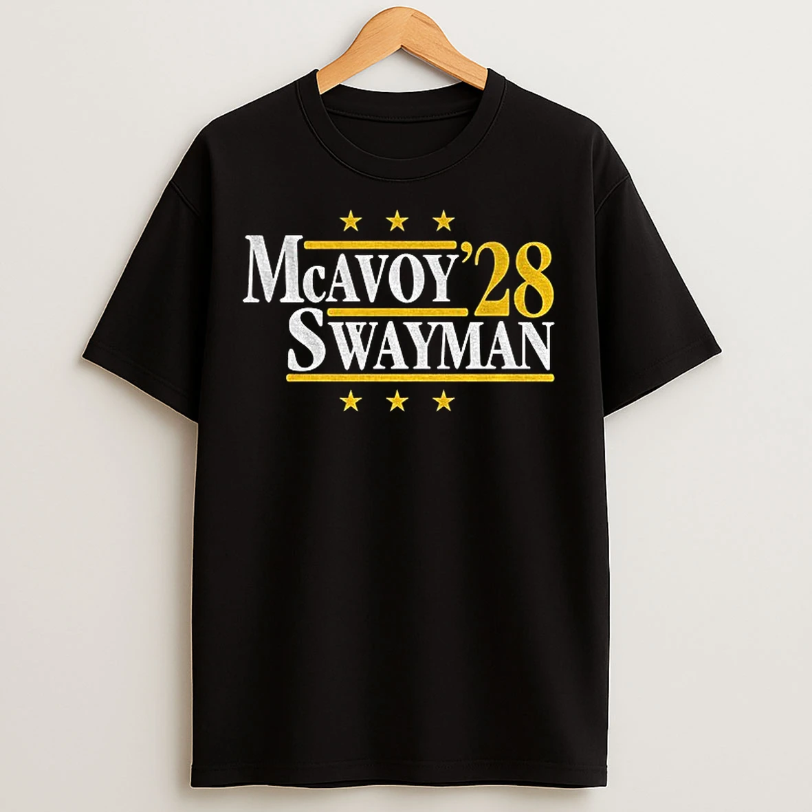 Classic Charlie Mcavoy Vs Jeremy Swayman Mcavoy Swayman 28 Boston Bruins National Hockey League T Shirts