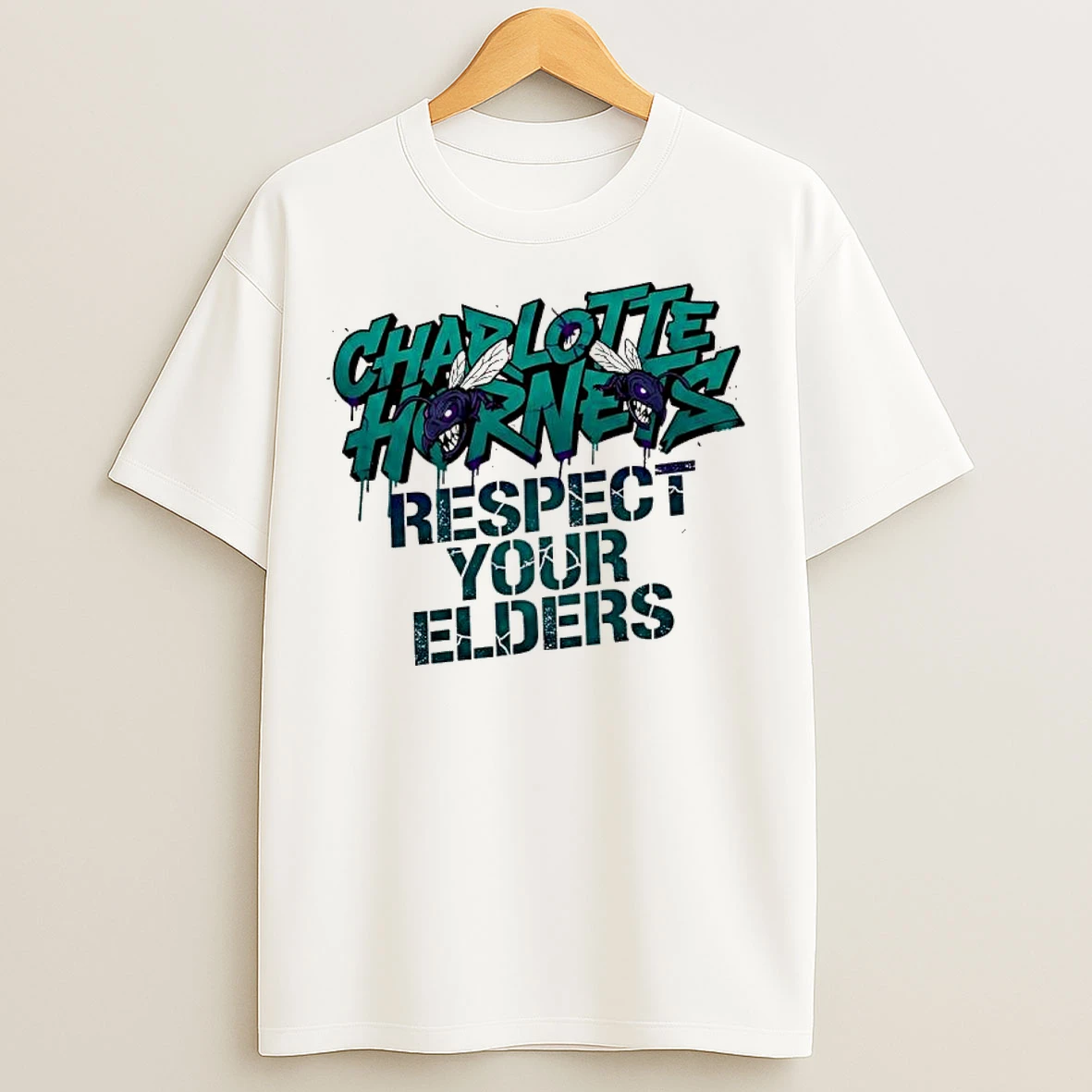 Classic Charlotte Hornets Respect Your Elders T Shirts