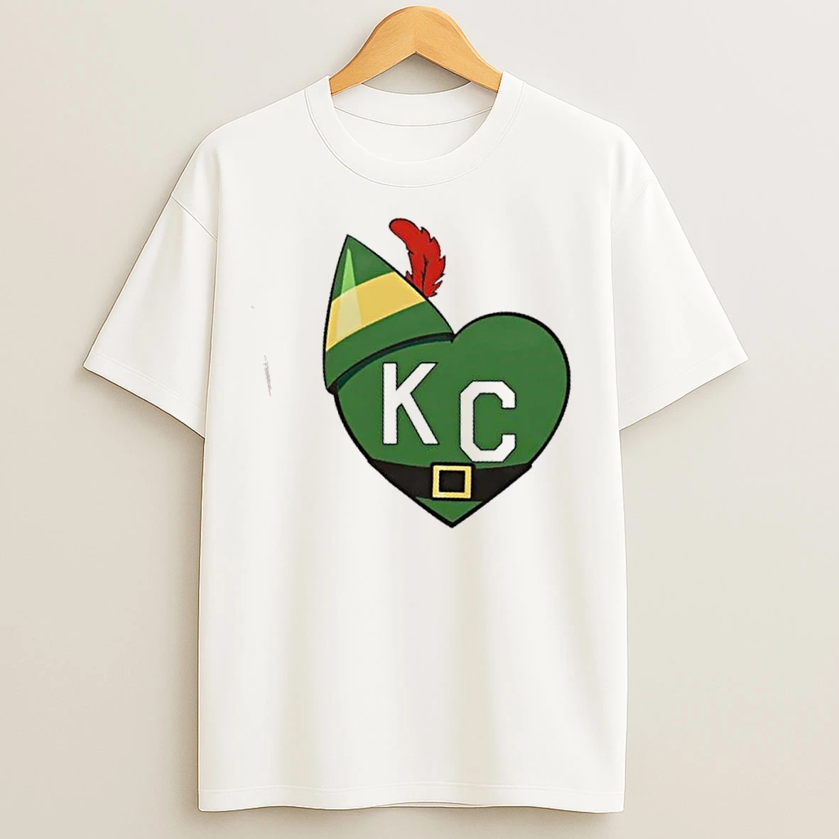 Classic Cheerful Elf Kc Heart T Shirts