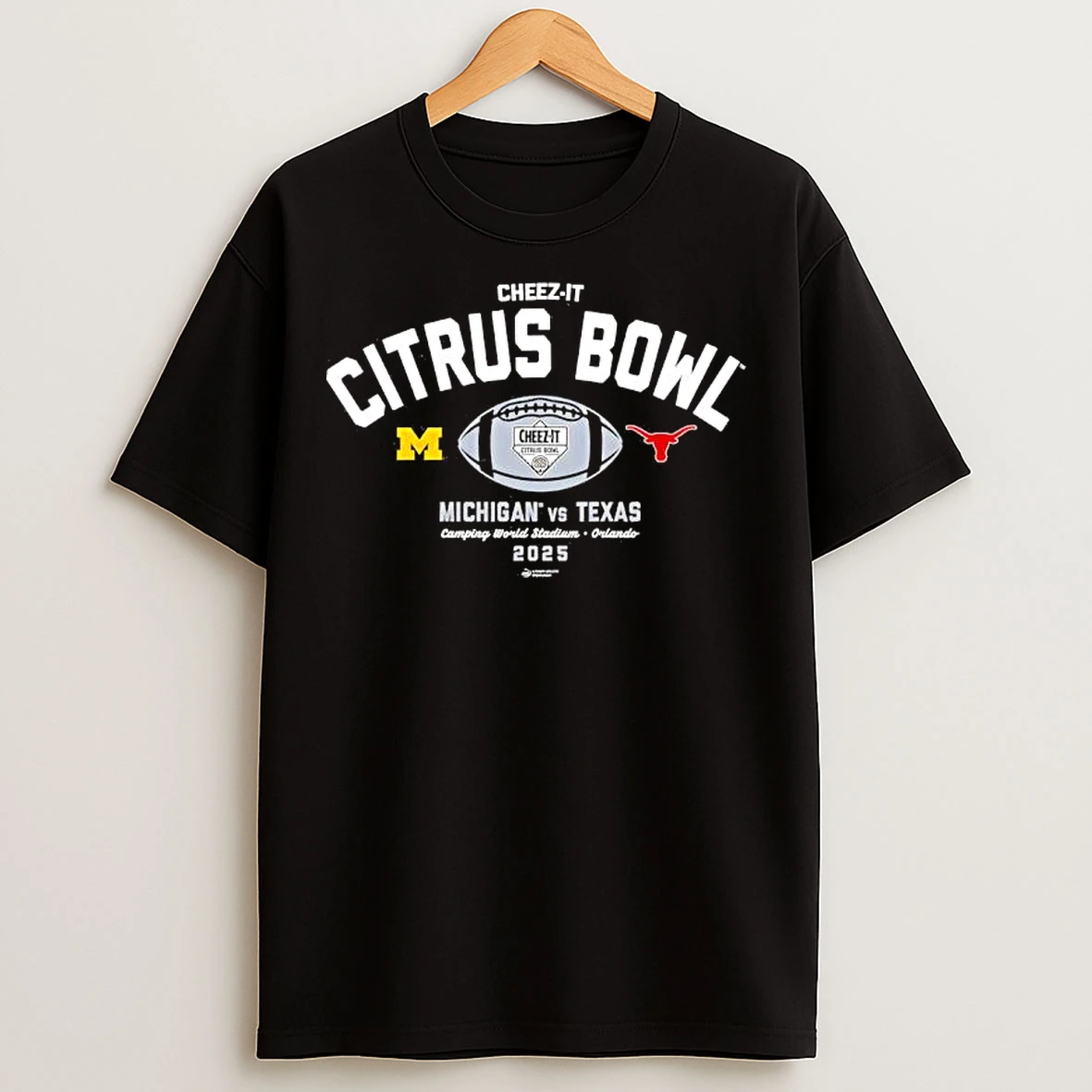 Classic Cheez It Citrus Bowl Michigan Vs Texas Camping World Stadium Orlando T Shirts