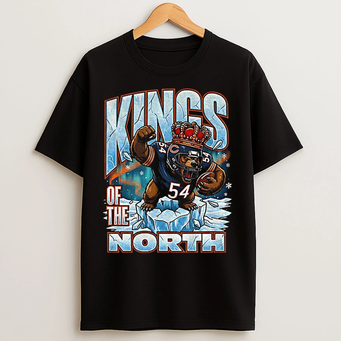 Classic Chicago Bears 2025 Nfc North Champions Kings Of The North The Chicago Bears Division Champions T Shirts