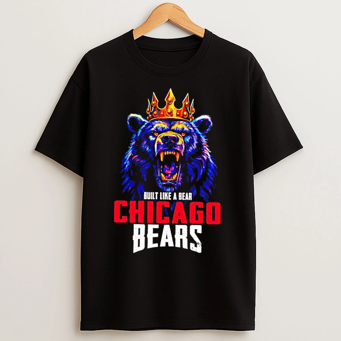 Classic Chicago Bears Built Like A Bear T Shirts