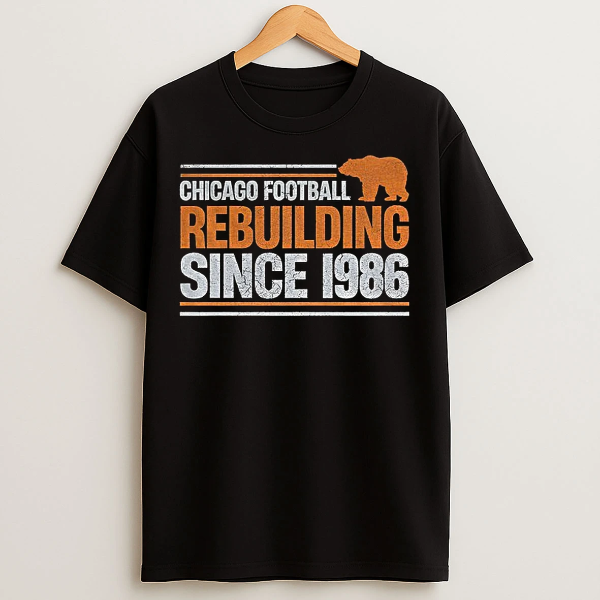 Classic Chicago Bears Football Chicago Rebuilding Since 1986 Nfl 2025 T Shirts