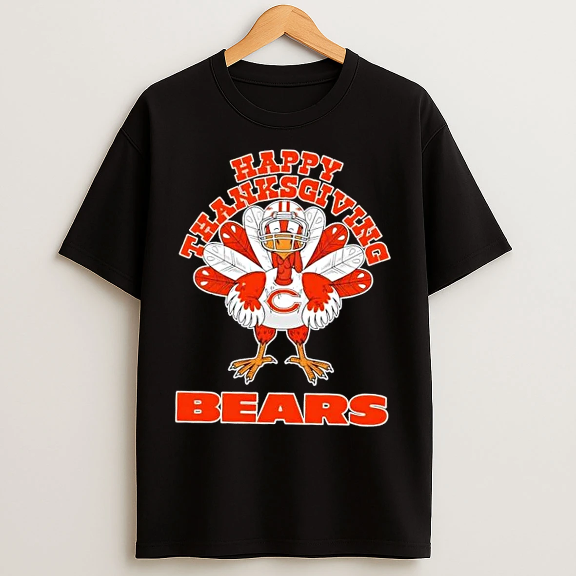 Classic Chicago Bears Football X Turkey Happy Thanksgiving T Shirts