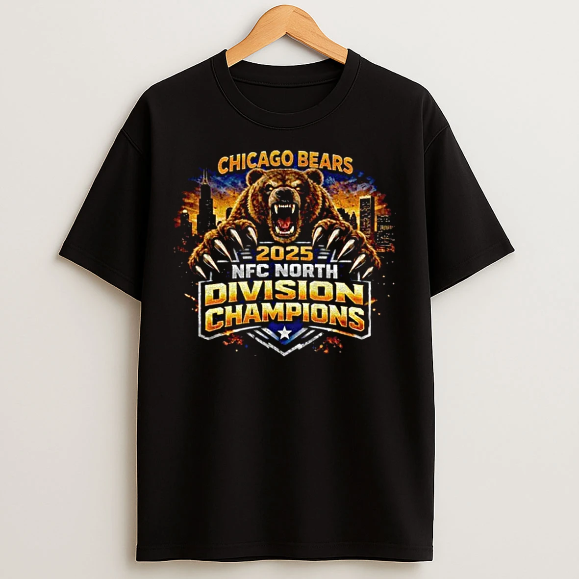 Classic Chicago Bears Nfc North Division Champs 2025 T Shirts