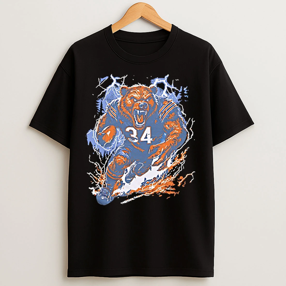 Classic Chicago Bears Mascot Rage Windy City Beast Graphic T Shirts