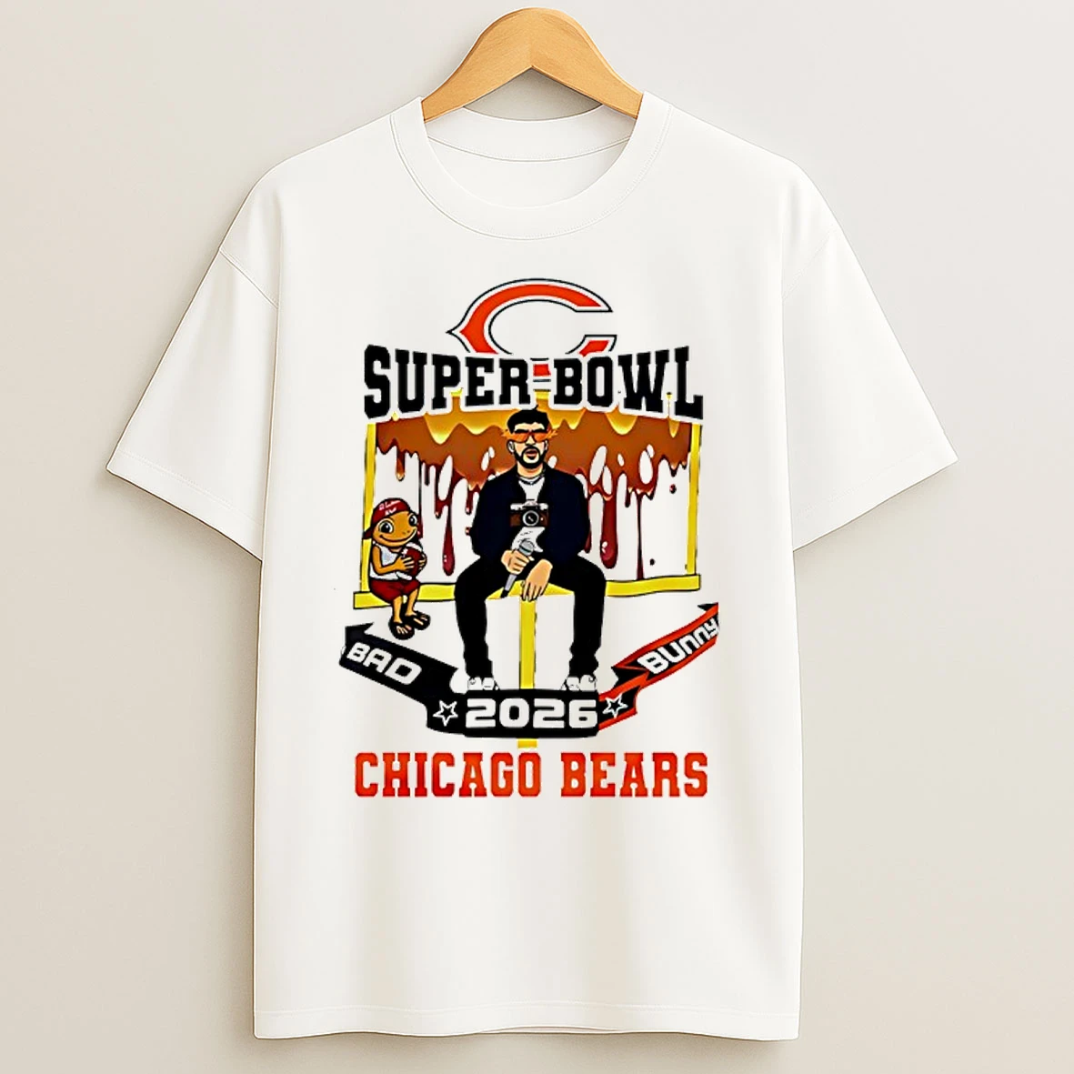 Classic Chicago Bears X Bad Bunny Super Bowl 2026 T Shirts
