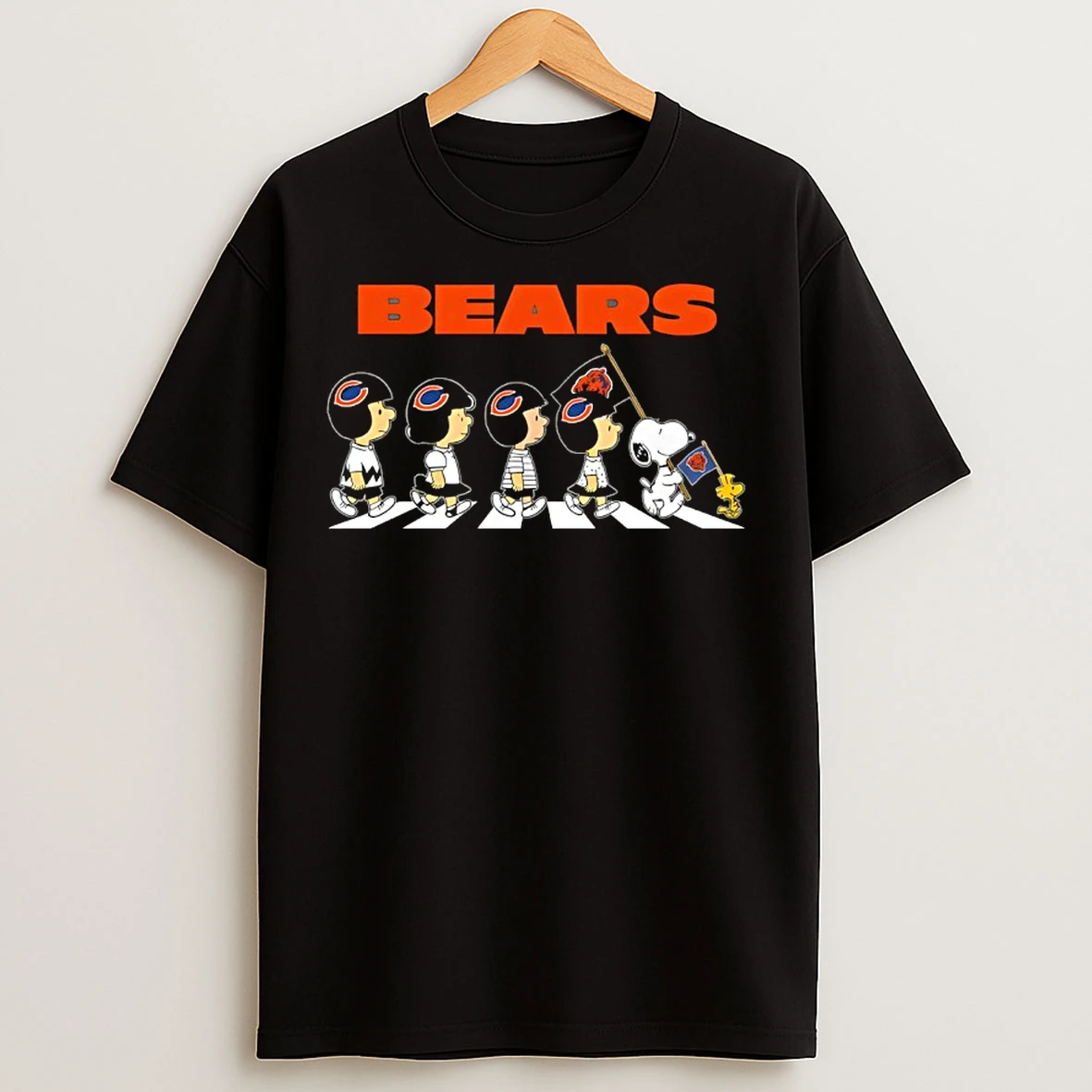 Classic Chicago Bears X Peanuts Snoopy Abbey Road T Shirts